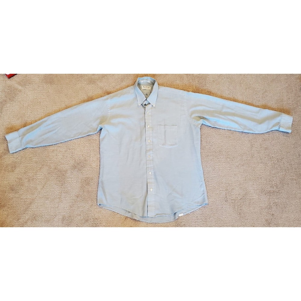 Men's Vintage Royal Knight Permanent Press Chambray Button-down Shirt USA